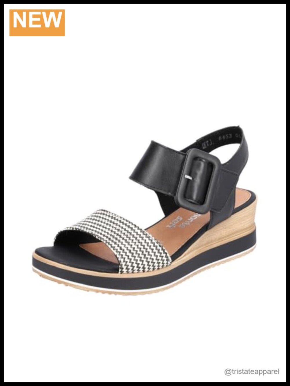 Synthetic Leather Slingback Wedge Sandal Open Toe Cushioned Casual